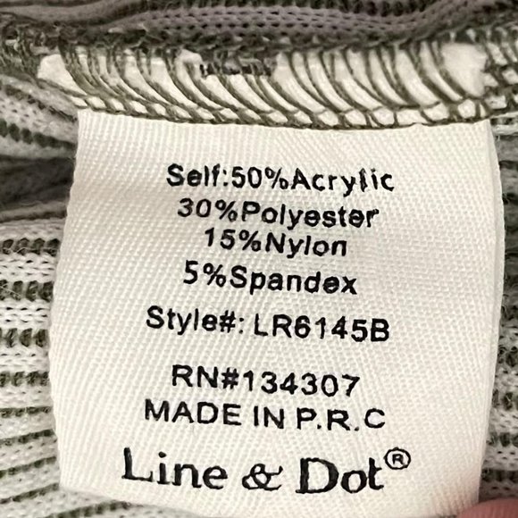 Line & Dot Revolve Medium Green Striped Chest Cutout Iona Jumpsuit NEW WITH TAGS - Picture 8 of 9